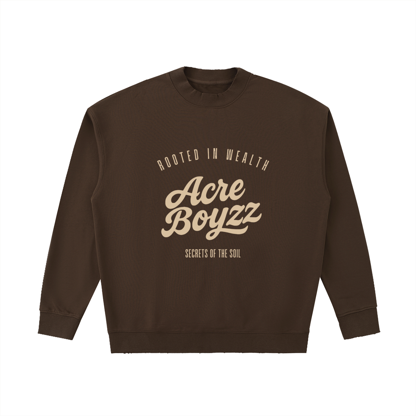 Acre Boyzz Drop-Shoulder Crewneck – Earth Brown