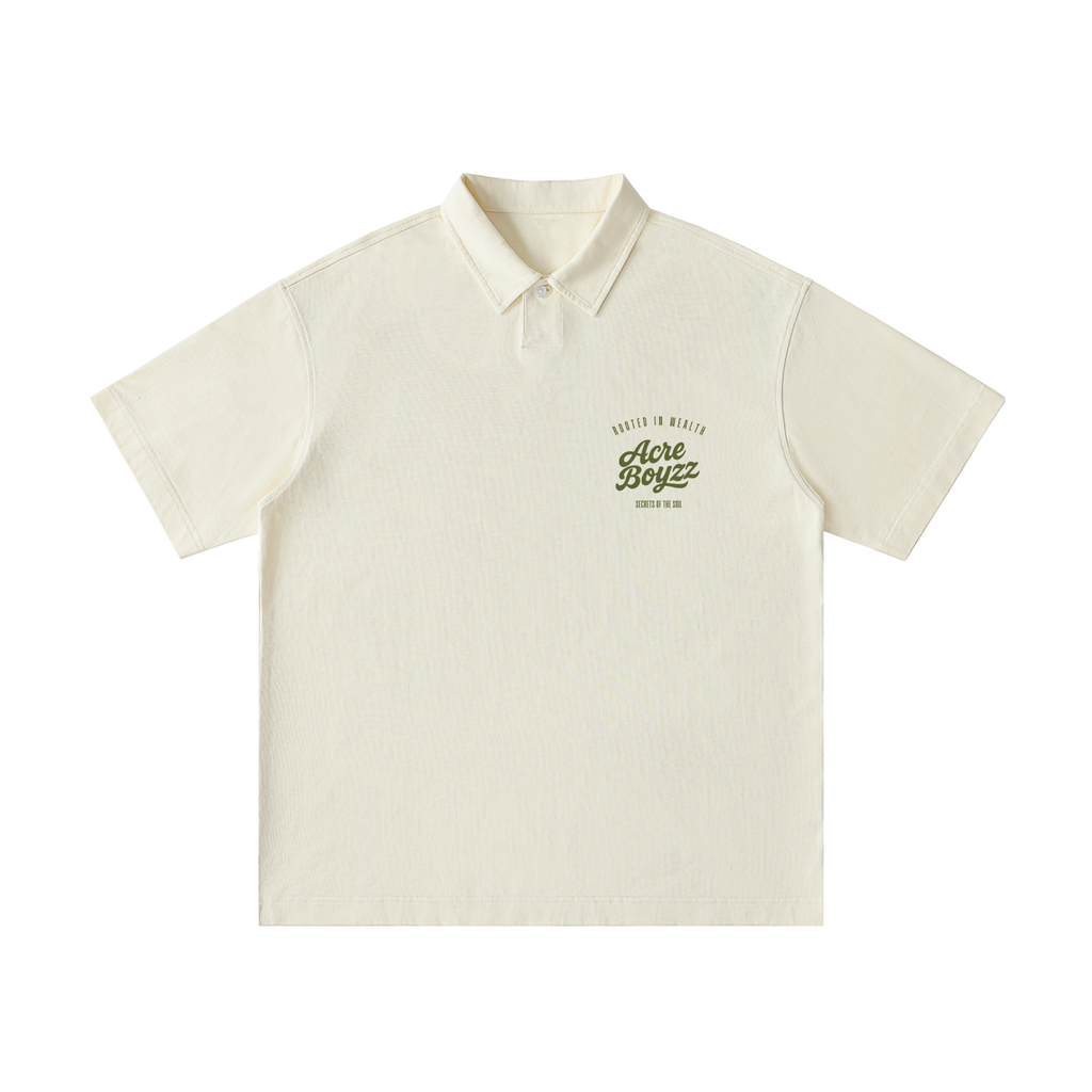 Acre Boyzz Everyday Cotton Polo – Cream