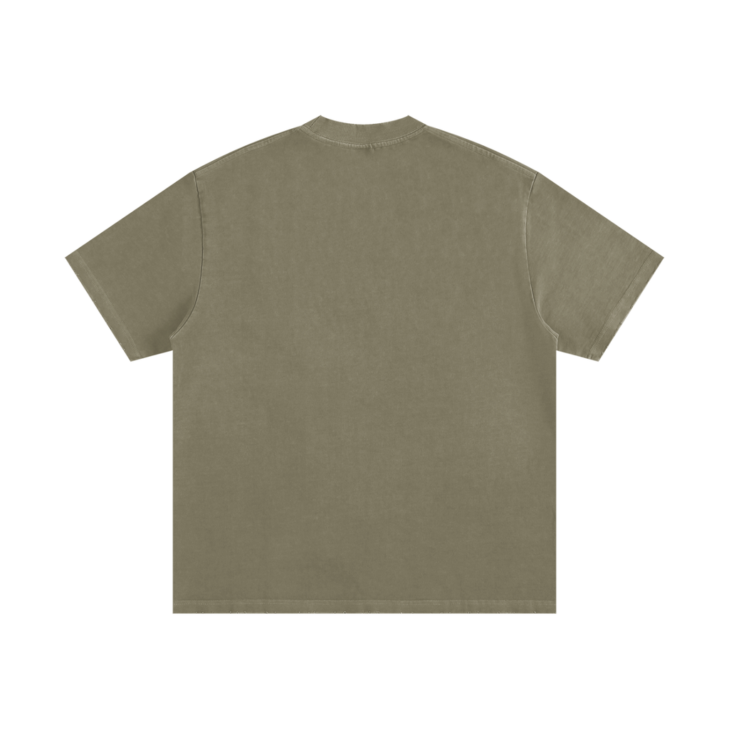 Acre Boyzz Vintage Frayed Tee – Sage Green