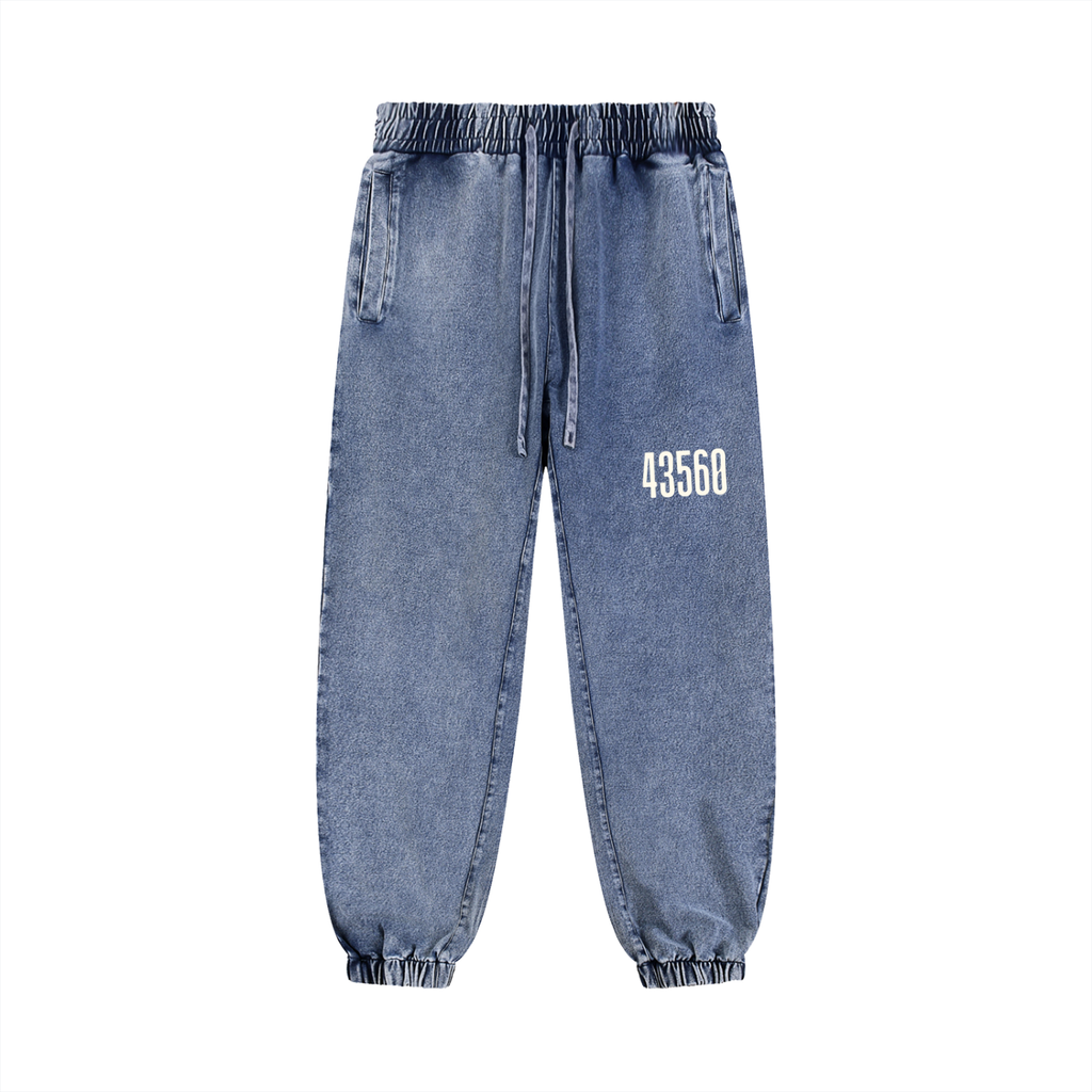 Acre Boyzz Snow-Wash Jogger Pants Ice Blue