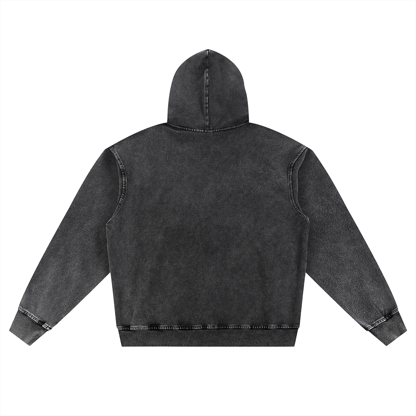 Acre Boyzz Snow-Wash Oversized Hoodie – Charcoal Mist