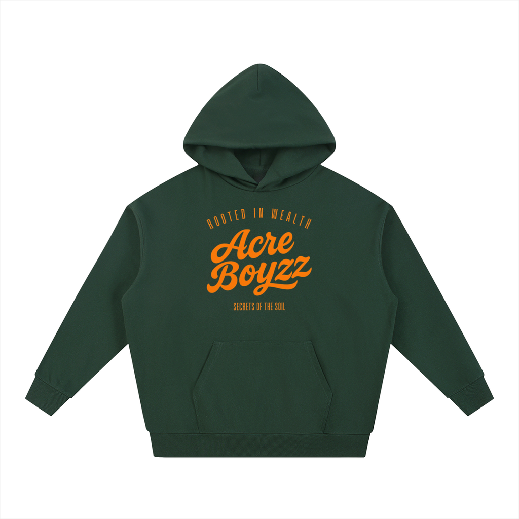 Acre Boyzz Essential Heavyweight Hoodie – Forest Green