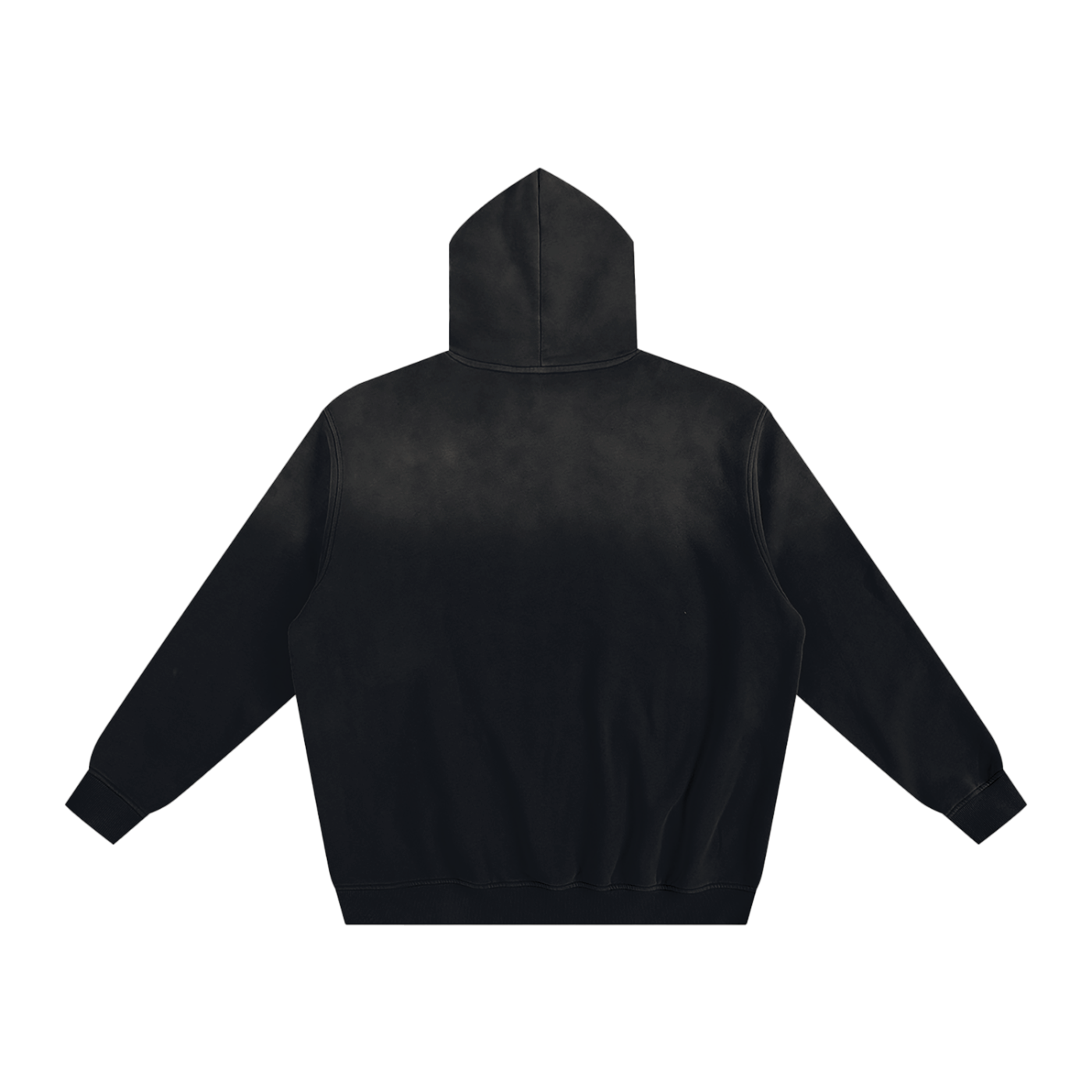 Acre Boyzz Sunfade Fleeced Hoodie – Black Ember