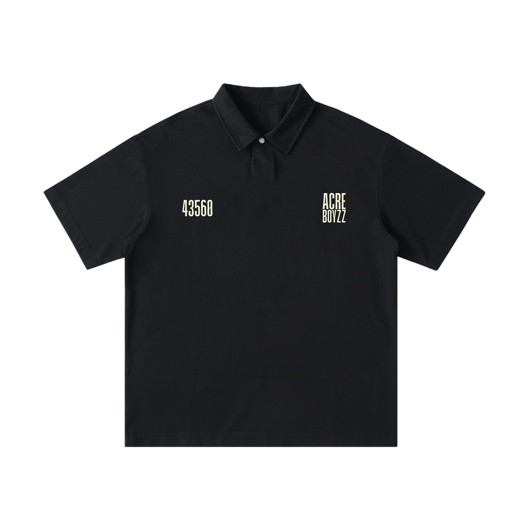 Acre Boyzz Everyday Cotton Polo – Jet Black
